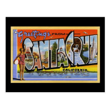 Greetings from Santa Cruz California Post Card