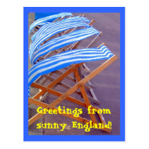Greetings from sunny England Post Cards