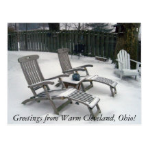 Greetings from Warm Cleveland Ohio Post Card