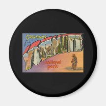 Greetings From Yosemite National Park Magnets
