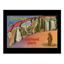 Greetings From Yosemite National Park Postcards