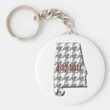Grey Alabama Key Chain