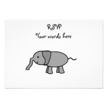 Grey baby elephant announcements