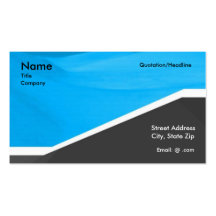 Grey Blue Professional Business Cards