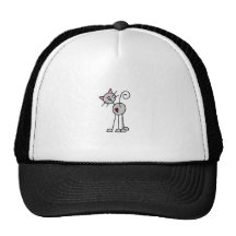 Grey Cat Stick Figure Hat
