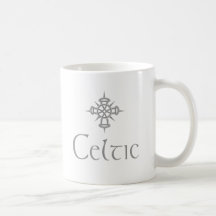 Grey Celtic with Cross Coffee Mugs