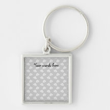 Grey christmas bells key chains