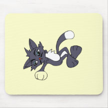 Grey Cool Cat Tshirts and Gifts Mouse Mat