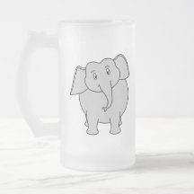 Grey Elephant. Coffee Mugs