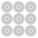 Grey Lace Design Pattern. Cut Out