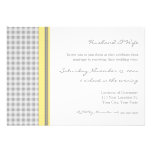 Grey Lemon Wedding Vow Renewal Invitations