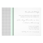 Grey Mint Wedding Vow Renewal Invitations