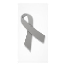 Grey Political Statement Awareness Ribbon Photo Card