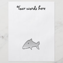 Grey shark personalized flyer