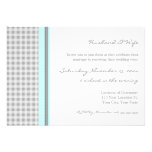Grey Sky Blue Wedding Vow Renewal Invitations