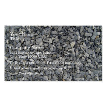 Grey Slate Chips Texture Business Card Template