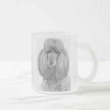 Grey Standard Poodle.jpg Coffee Mug