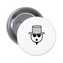 Grey Tophat Pin