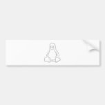 Grey tux bumper stickers