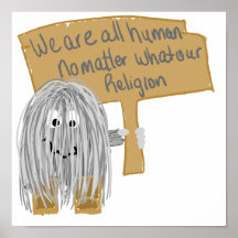Grey we are all human poster
