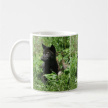 Grey Wolf Pup Wildlife Photography Mug