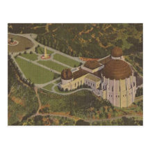 Griffith Observatory Wedding Escort Card Postcard