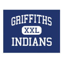 Griffiths Indians Middle Downey California Post Card