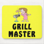 Grill Master Female Mousepads
