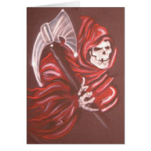 Grim Reaper 2 Greeting Cards