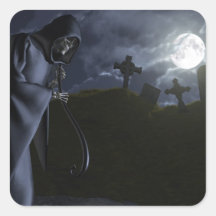 Grim Reaper at the Office Stickers