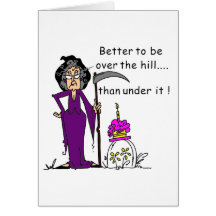 Grim Reaper Birthday Humour Greeting Card