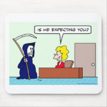 grim reaper death expecting you mouse pads