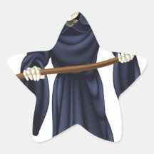 Grim Reaper Death Skeleton Sticker