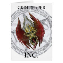 GRIM REAPER, INC. GREETINS CARD