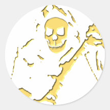 Grim Reaper T-Shirts and Gifts! Round Sticker