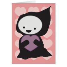 Grim Reaper with Heart Card