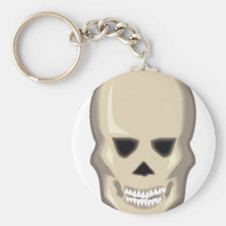 Grinning Skull Basic Round Button Key Ring - grinning_skull_key_ring-r1dc1e4b5f417439aac568446d046d234_x7j3z_8byvr_324