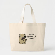 Grizzly Bear Canvas Bag