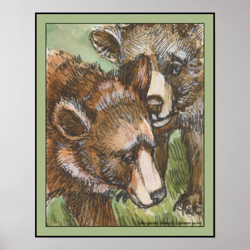 Grizzly Bear Friends Posters