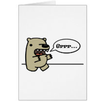 Grizzly Bear Greeting Card