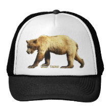 Grizzly Bear Wildlife Art Trucker Cap Trucker Hats