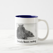 Grizzly Bears resting Mug