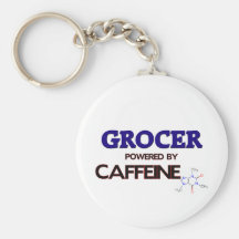 Grocer Powered by caffeine Key Chains