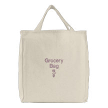 Grocery - Embroidered Bag