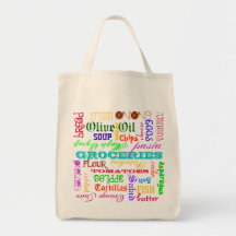 Grocery List Bag