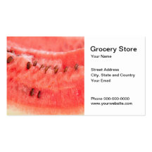 Grocery Store Business Card