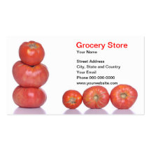Grocery Store Business Card