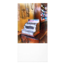 Grocery Store Cash Register Customized Photo Card