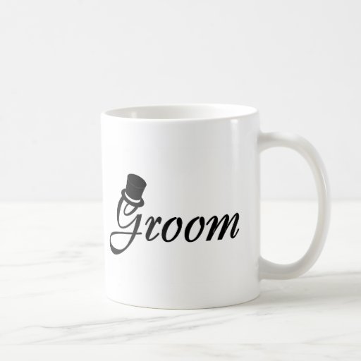 Groom (Blk Top Hat) Coffee Mugs