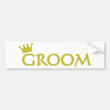 groom bumper sticker